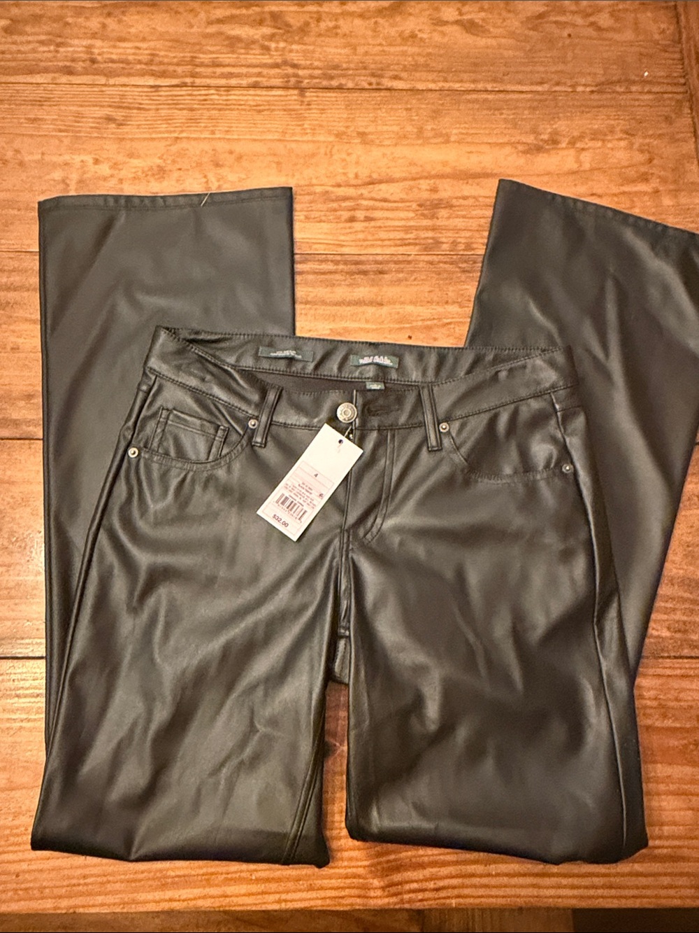 wild fable Black Faux Leather Skinny Pants